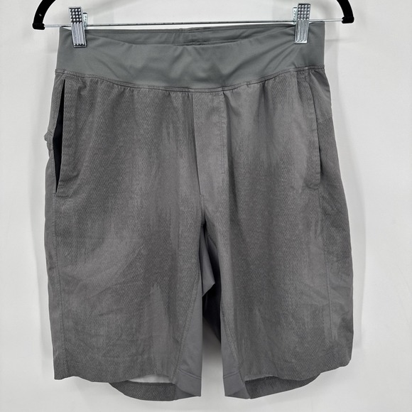 lululemon athletica Other - LuLuLemon Men Shorts Unlined Running Gym Gray Pockets Size S See Measurements